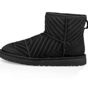 classic mini quilted satin boot